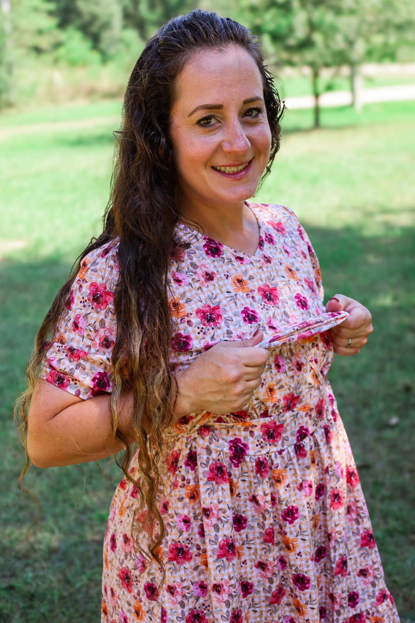 Graceful Gingham Miriam Dress