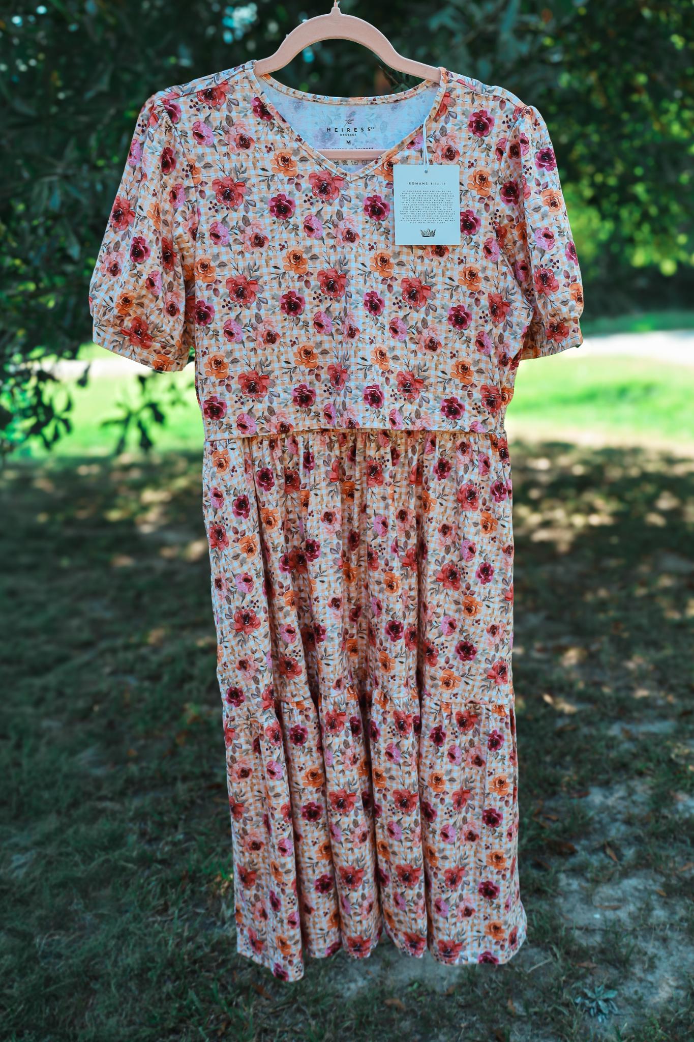 Graceful Gingham Miriam Dress